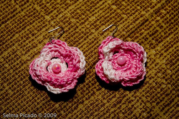 Brincos em Crochet