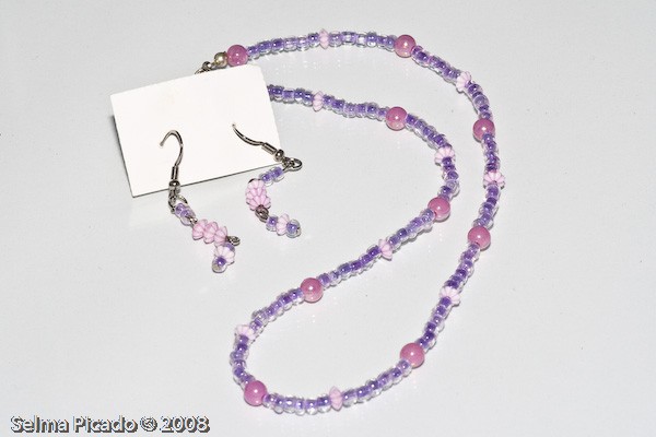 Colar de Missangas com Brincos
