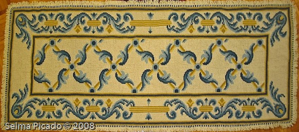 Tapete em Ponto Cruz e Meio Ponto